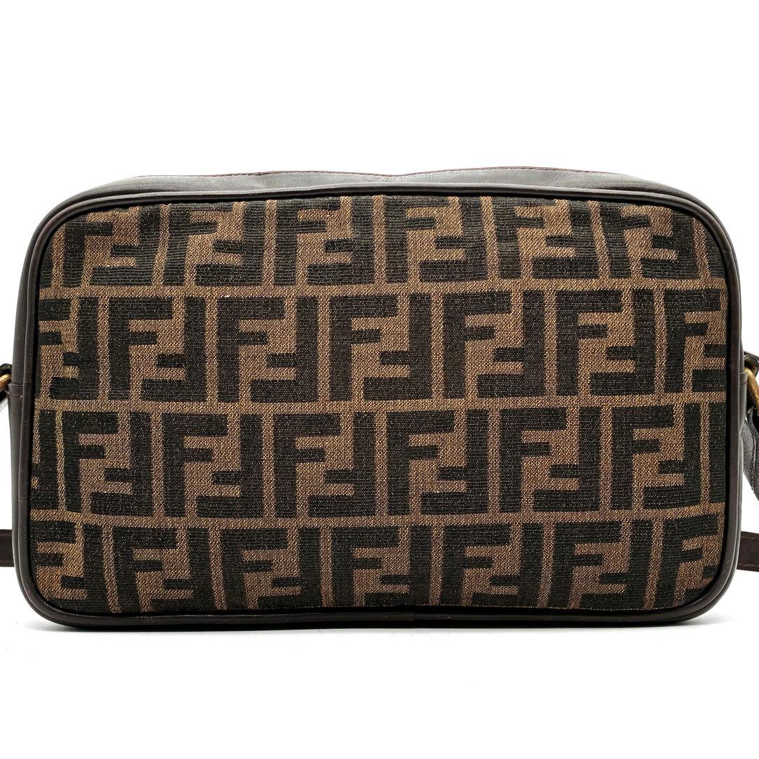 廃盤・正規品 フェンディ ショルダーバッグ ズッカ柄 FF ユニセックス 茶