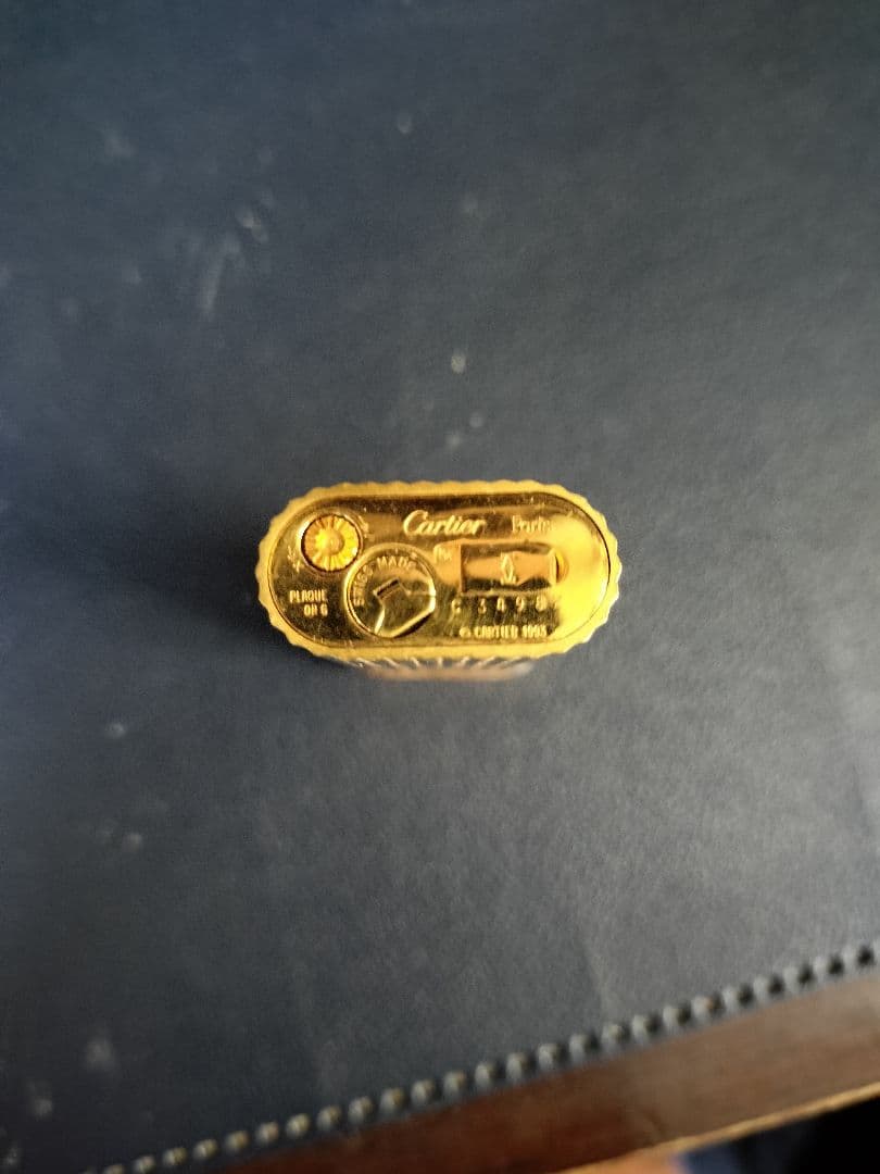 田中野夫【中古】カルティエ　ガスライター　ゴールド