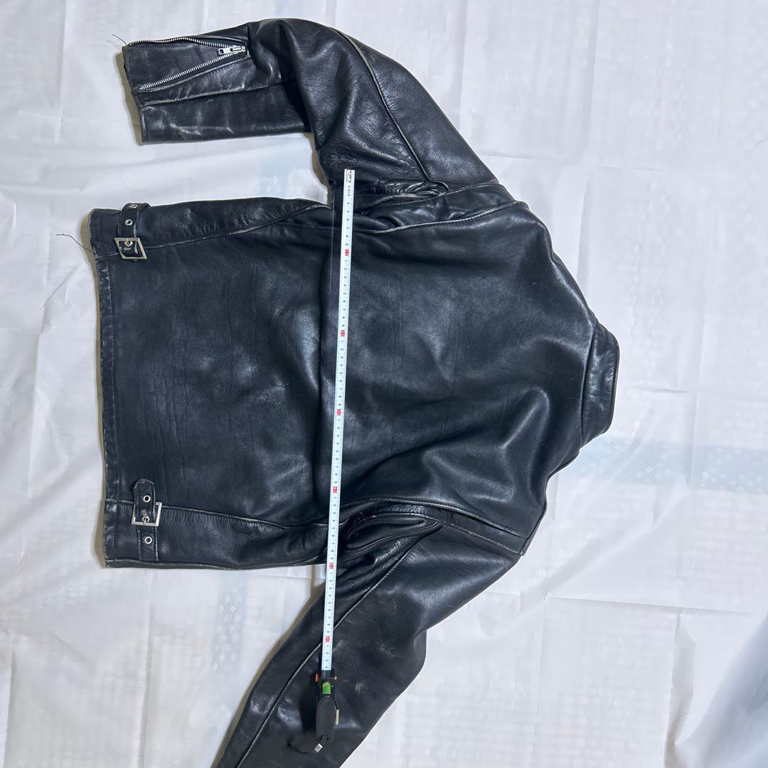 Schott ショット シングルライダース レザー 米国製 40 黒 中ボア無し