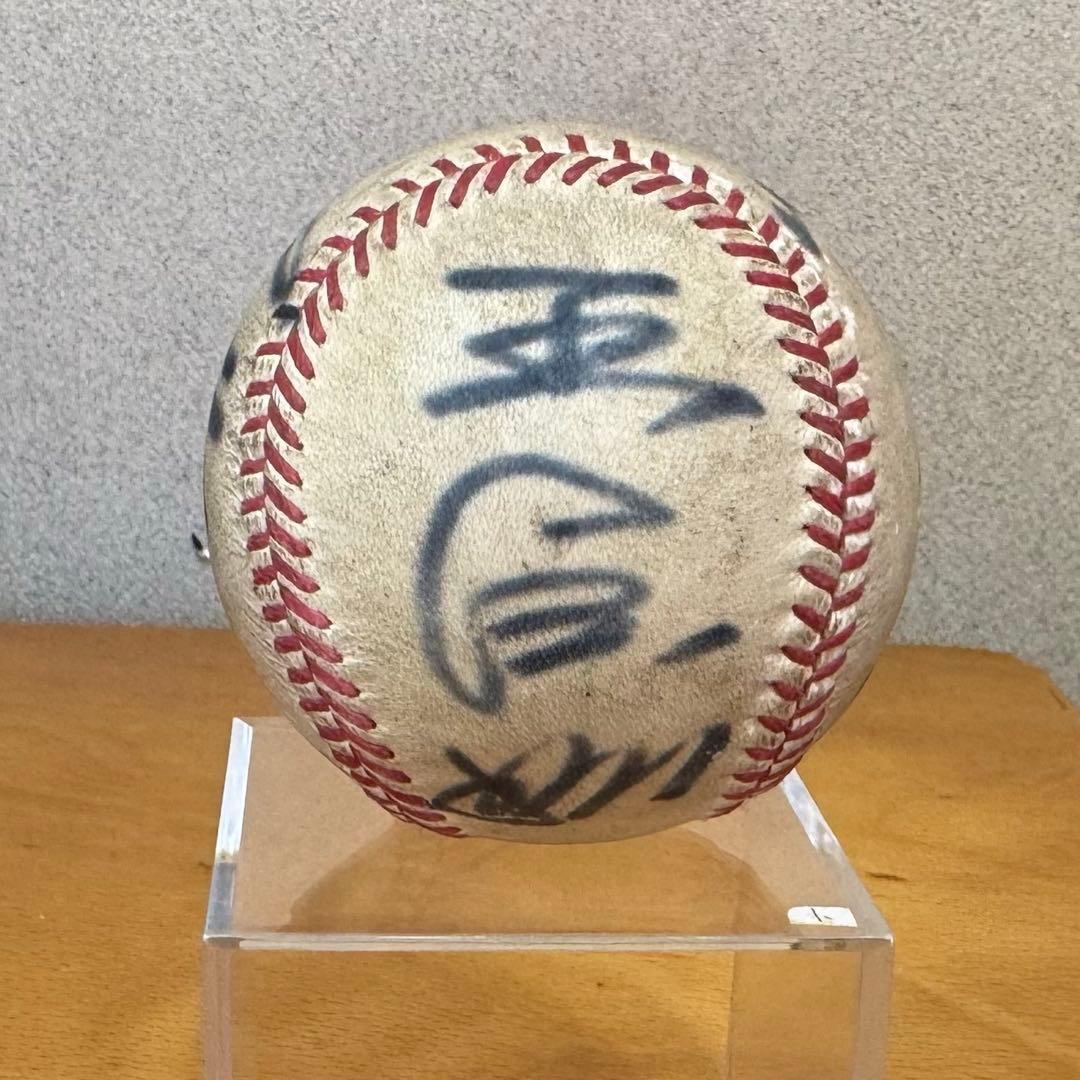 直筆】王貞治、長嶋茂雄サインボール(巨人ロゴ入り)