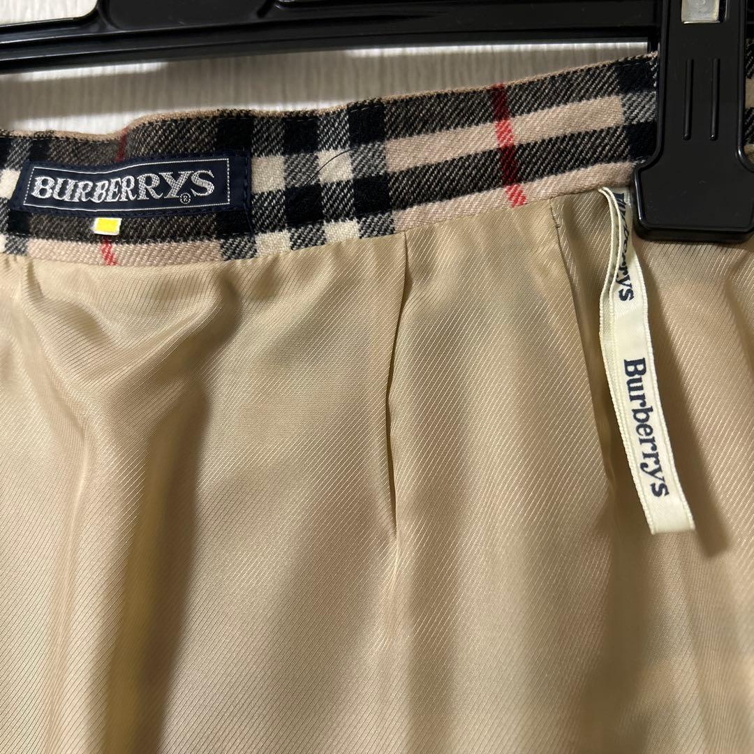 BURBERRY バーバリー チェック プリーツスカート7号サイズ