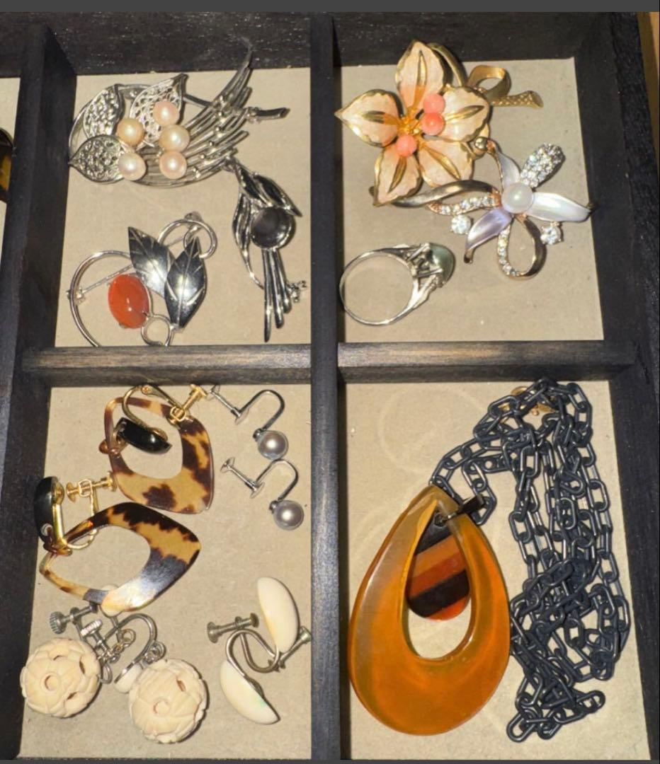 ⭐︎遺品整理まとめ売り⭐︎ジュエリーボックス ネックレス ヘアアクセサリー