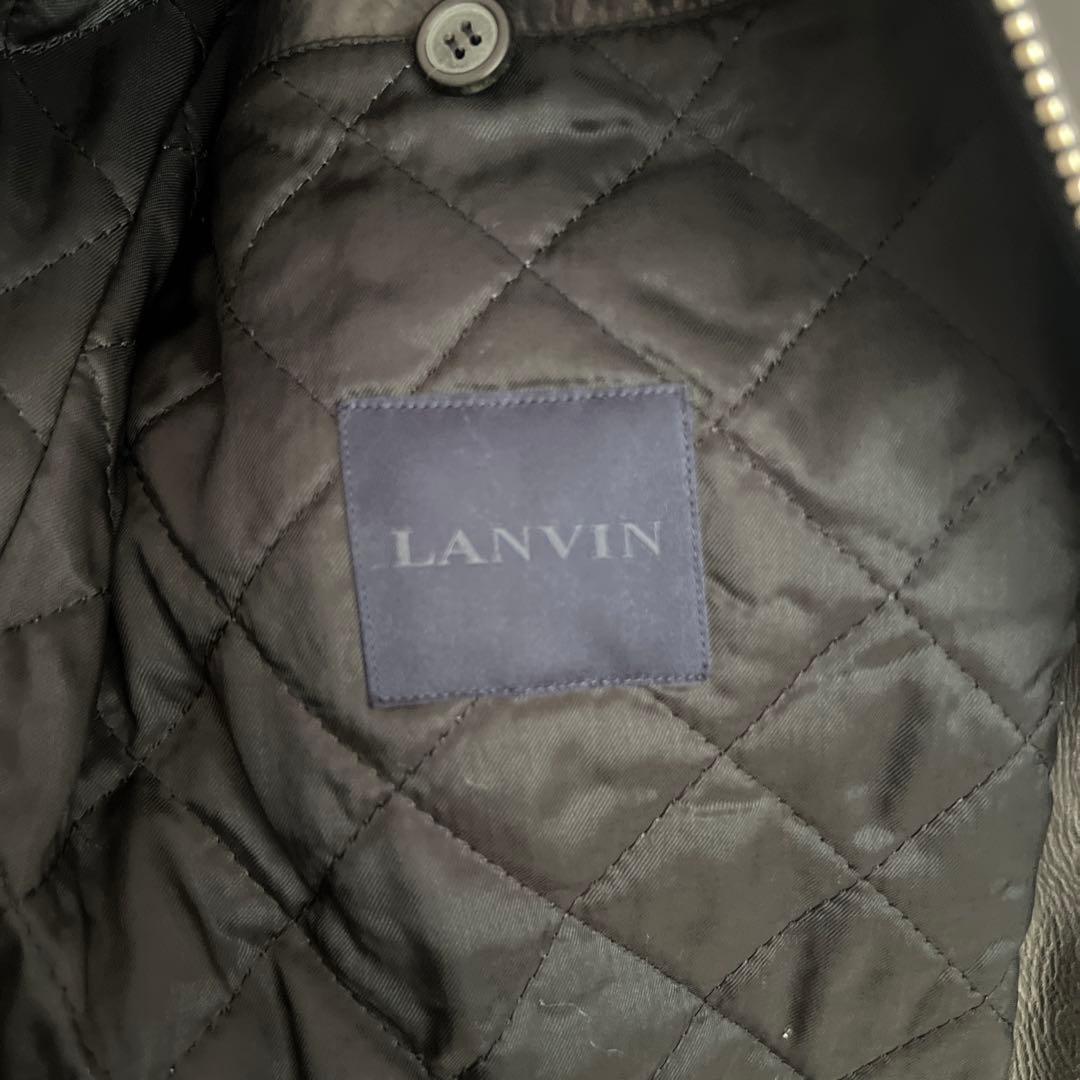 最終価格】美品 LANVIN 最高級カーフ仕様 ライダース 48