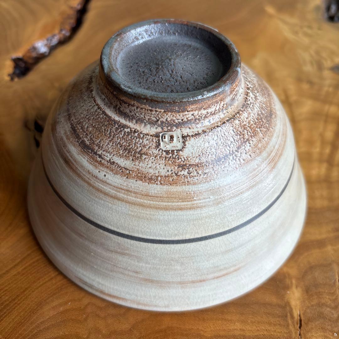 古三島曆手茶碗 西川仁一作 柿花窯 抹茶碗 茶道具 共箱（130t） - メルカリ