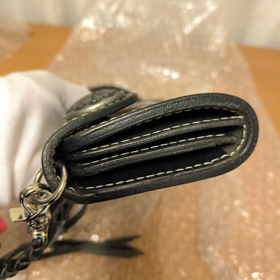 極美品　花山　デグナー　レザーウォレット長財布　京桜