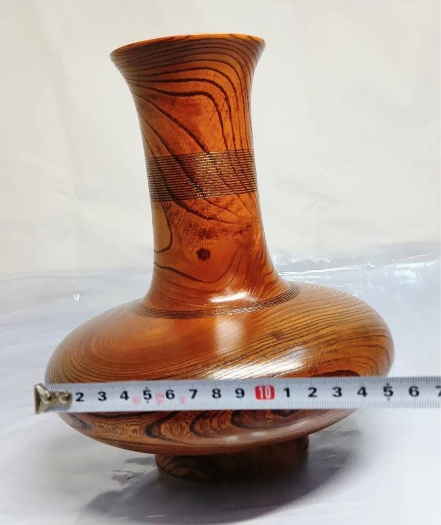 山中漆器 天然木 花瓶 花器 漆 伝統工芸 アンティーク 骨董 レトロ