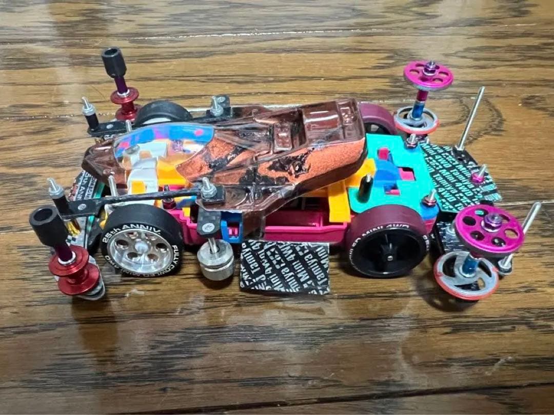 ミニ四駆 MSフレキ 完成マシン 蛍光機甲Ver. 海外優勝仕様 ミニ四駆