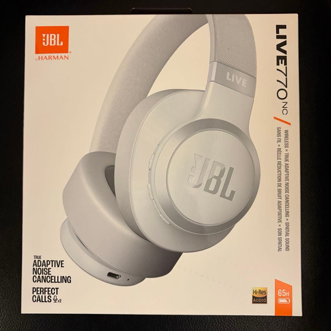 JBL LIVE 770NC ワイヤレスヘッドホン ホワイト JBL ワイヤレスヘッドホン JBL Live 770NC【Bluetooth ノイズキャンセ