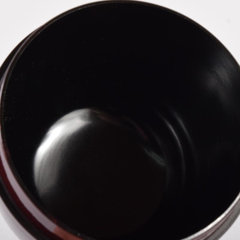 茶道具　輪島塗　立野彩海作　扇面蒔絵　棗　共箱　V　7160