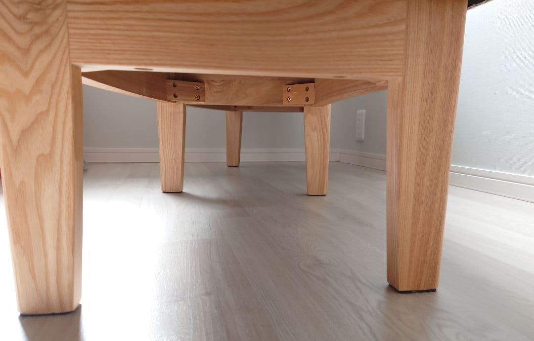 ①【テーブル】北欧モダン ダイニングテーブル、ベンチ3点セット 4人掛け