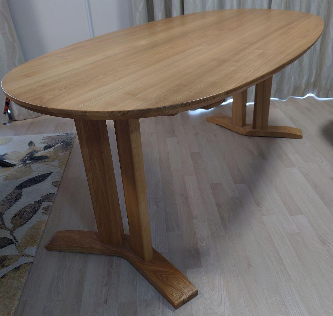 ①【テーブル】北欧モダン ダイニングテーブル、ベンチ3点セット 4人掛け