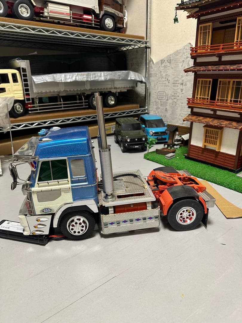 1/14 タミヤ ドルフィン　トレーラー　デコトラ　フロントマーカーリレーあり