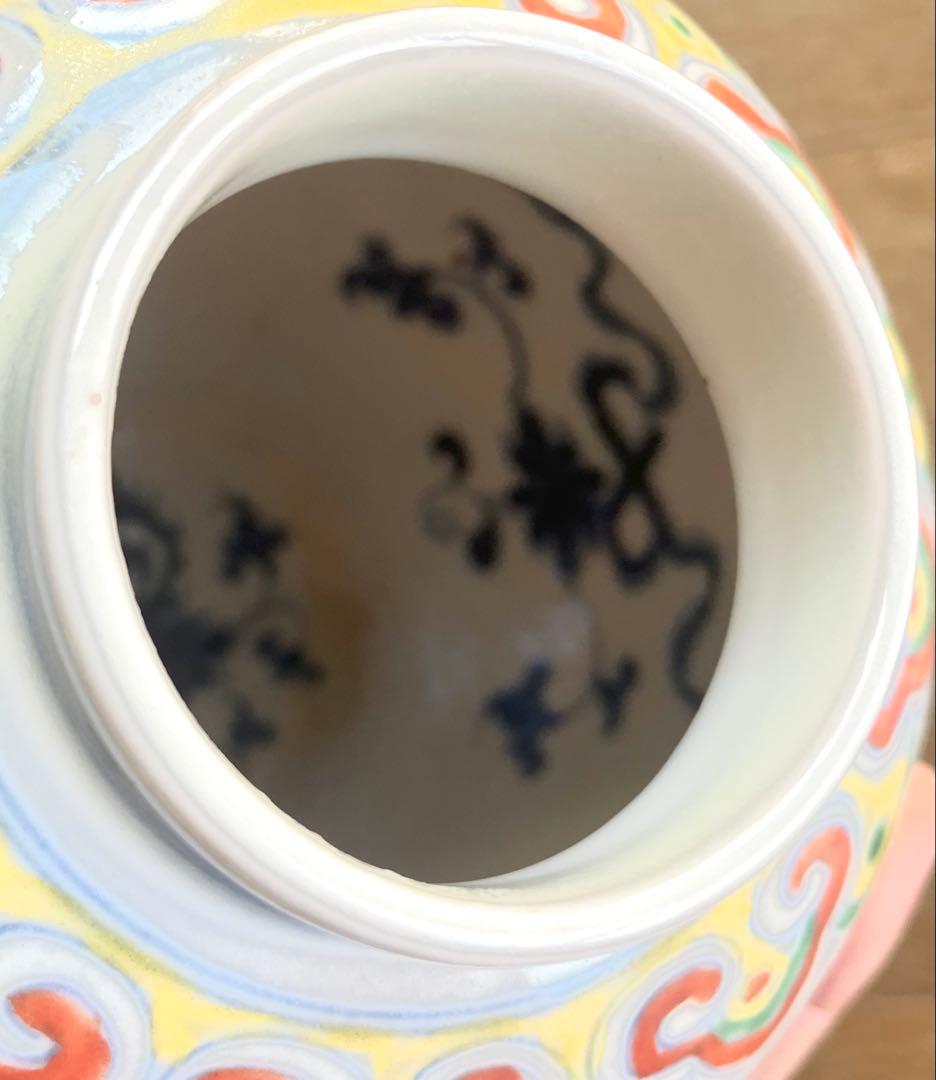 特別出品 明代官窯名逸品 大明成化年製青花款 色絵蓮花