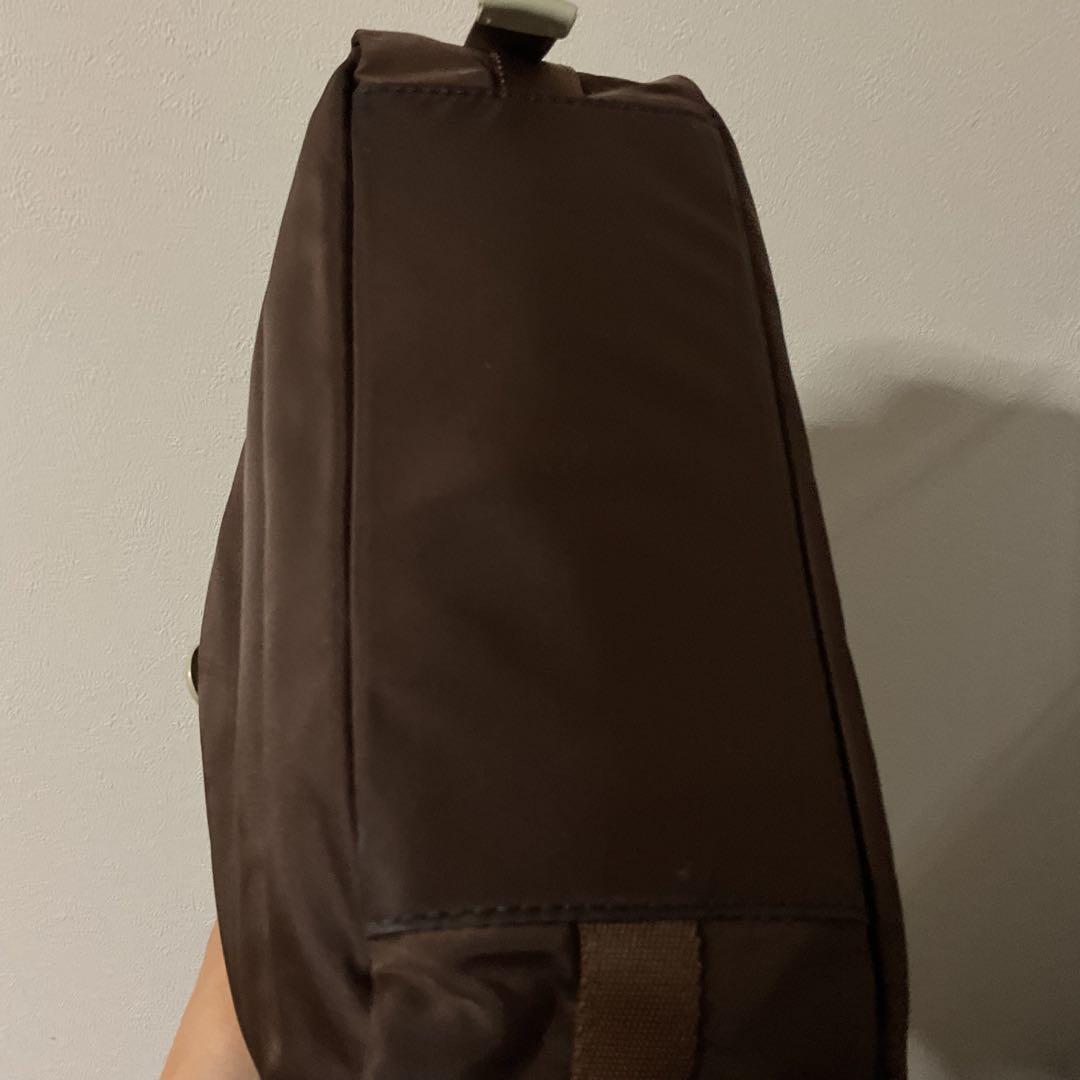 こん 未使用品 美品 アニエスベー レザー×ナイロン ロゴ ショルダー⑤