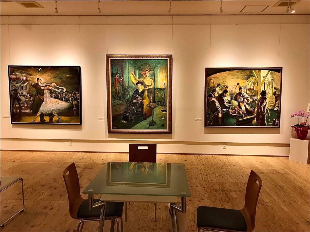 水彩画 花瓶の花 田村誠司「無題」