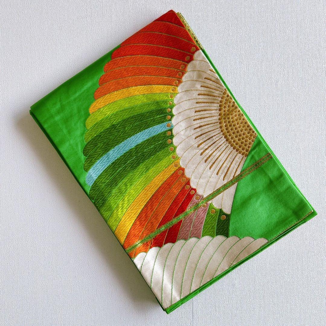 七五三　7歳　女の子　着物フルセット　小物セット　オレンジ　金糸　5231