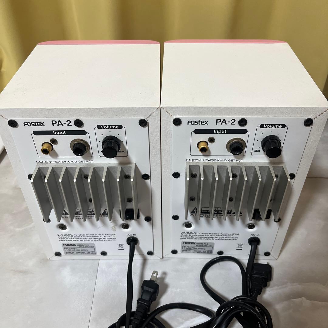美品❗️FOSTEX PA-2 アクティブモニタースピーカー ピンク FOSTEX PA