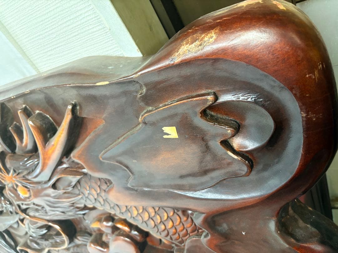 欄間 額 龍 厚彫 彫刻 アンティーク 骨董