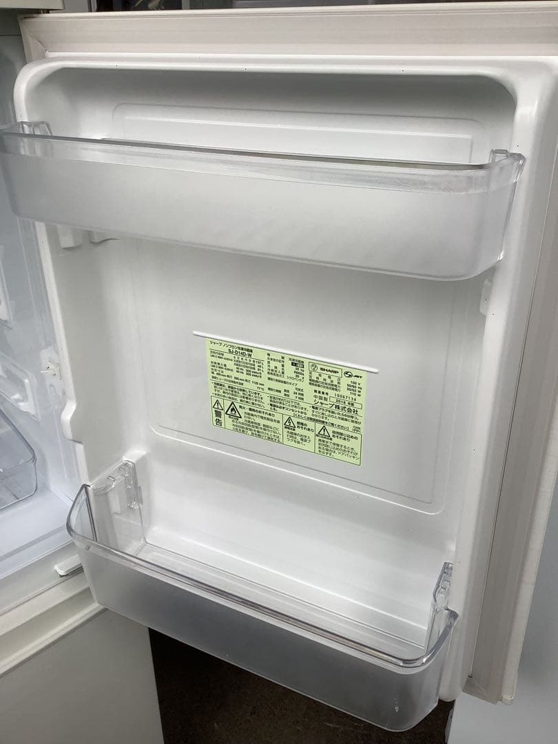 DAKE シャープ 2ドア冷凍冷蔵庫 SJ-D14D-W 2018年製
