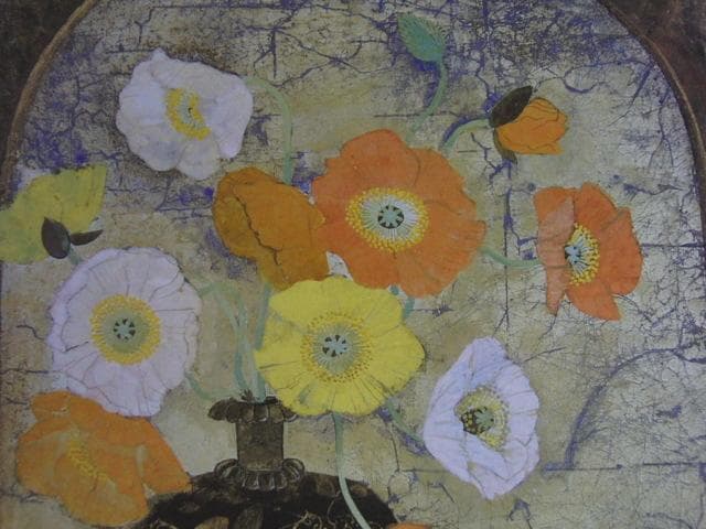 松室加世子、【想花】、希少な額装用画集より、新品額装付、状態良好