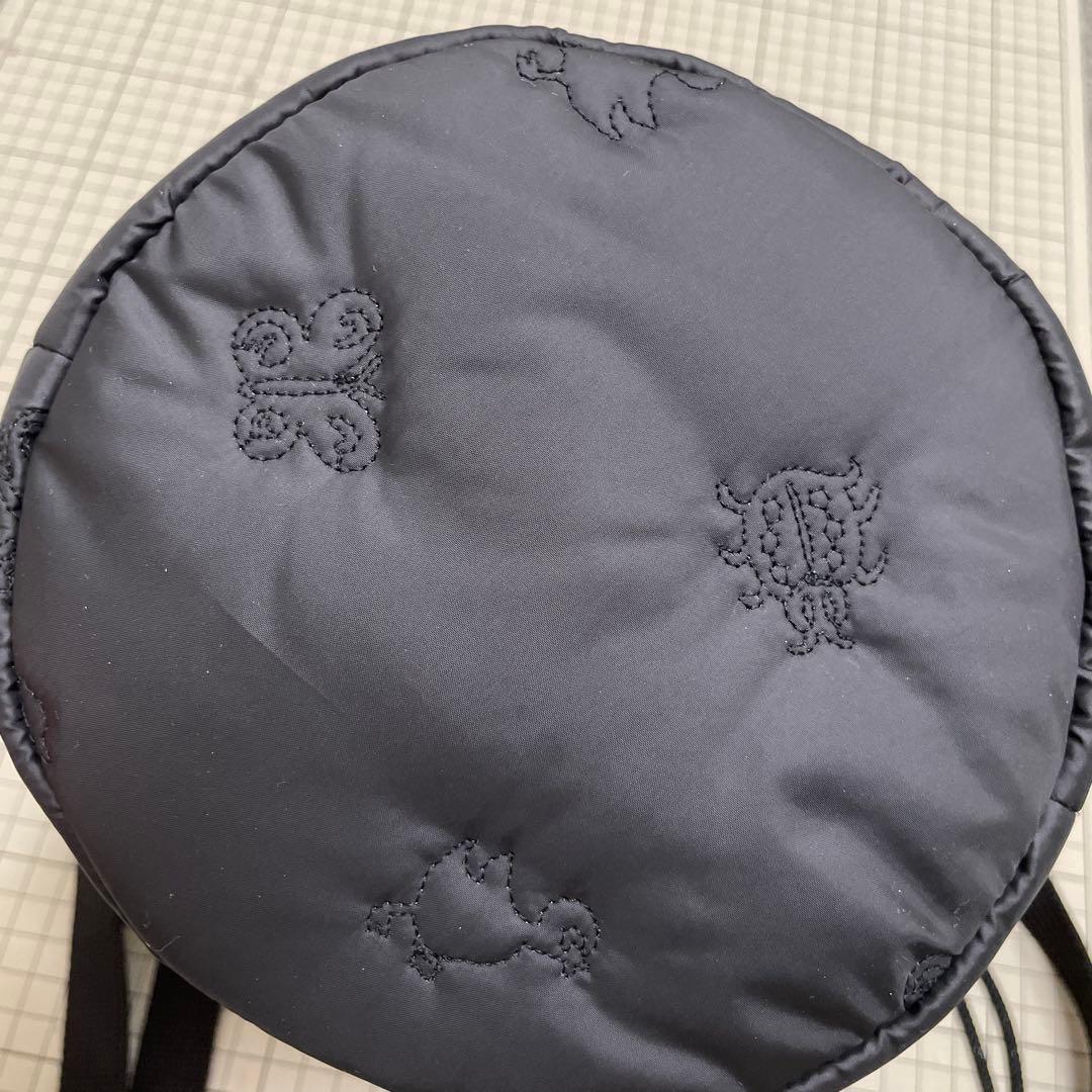 美品 フェイラー 巾着ショルダーバッグ ハイジ 黒ブラック