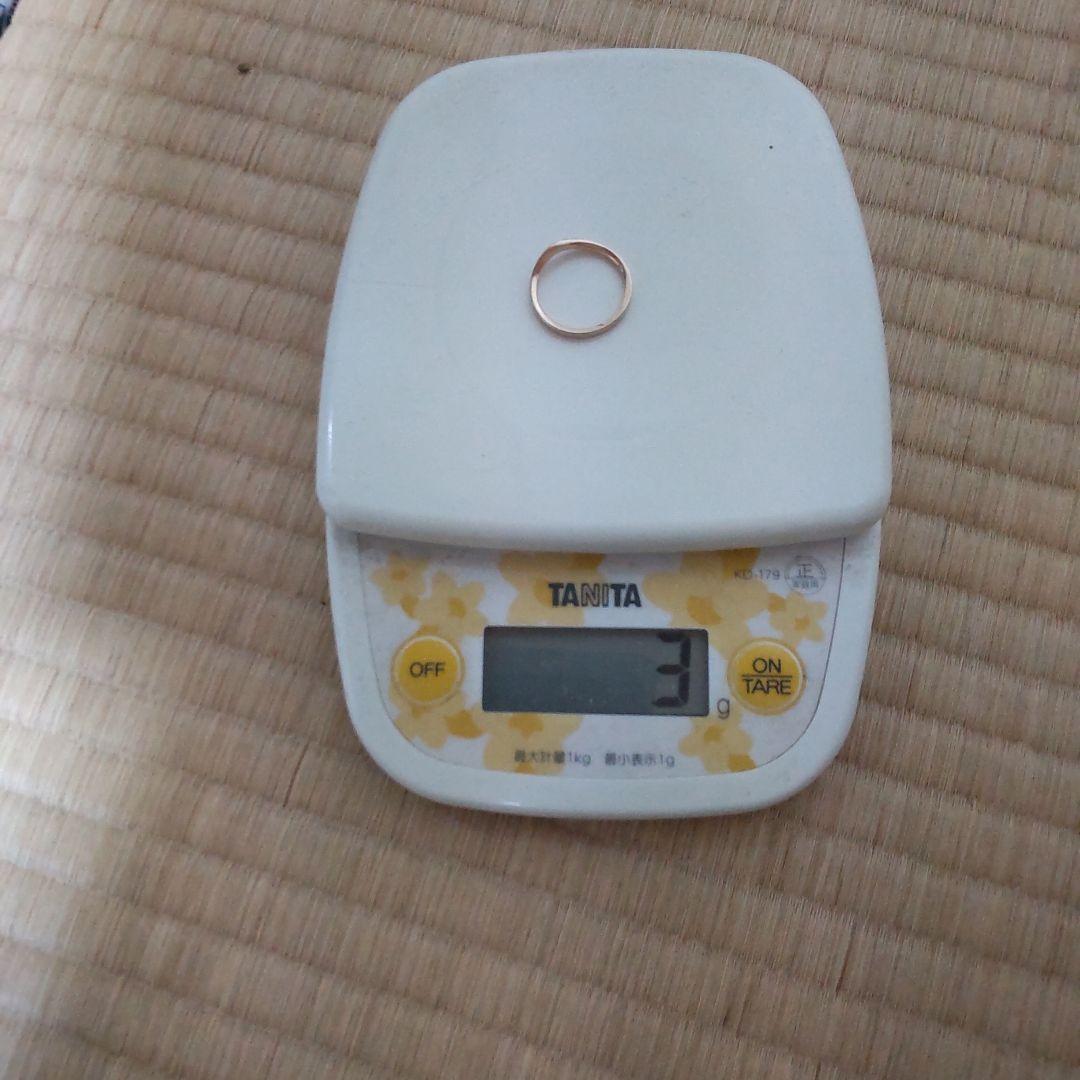 ウェ―ブ・リング750、K18男女兼用