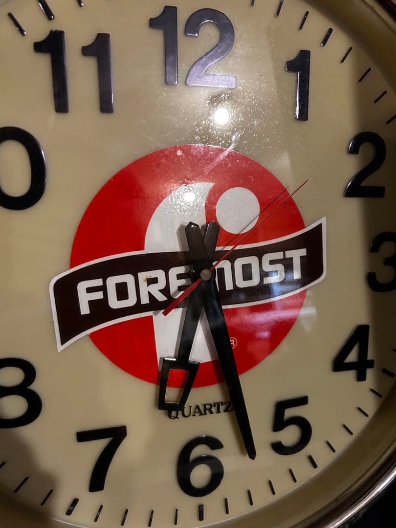 ビンテージ　掛け時計　ブルーシール　foreinost