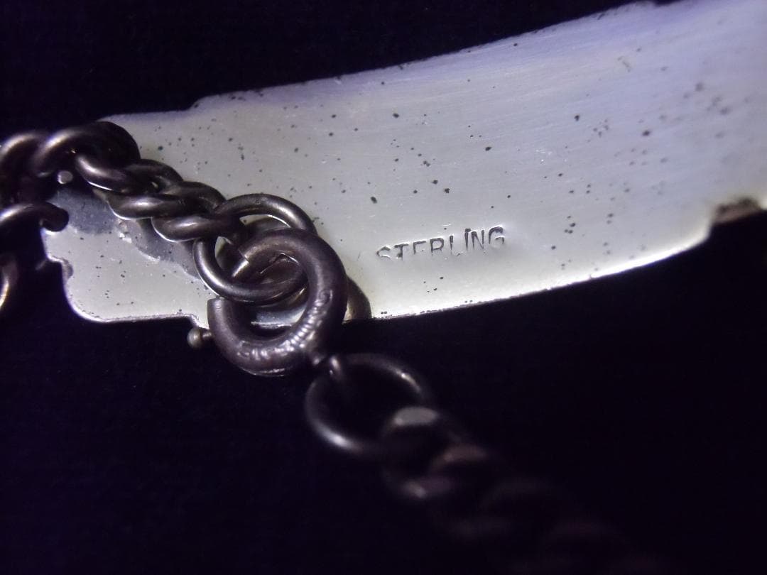 ★アメリカ軍＊ＡＡＦ/陸軍航空隊＊９２５銀製ブレスレット＊約２０ｃｍ（実物）