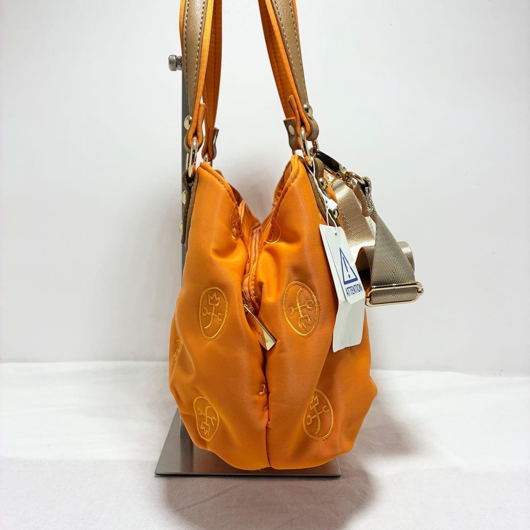 【新品】カステルバジャック　2wayバッグ　ナイロンバッグ　オレンジ