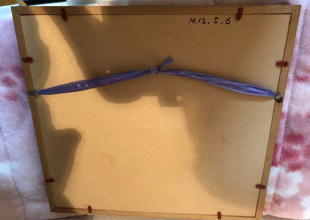 【美品】赤富士　絵画　立体感ある赤富士