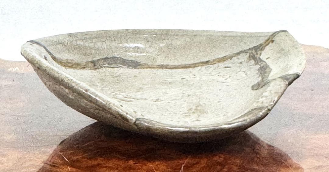 桃山時代 古唐津皿 発掘品 古茶碗 ウブ品 入手困難 骨董 時代物WWTT390