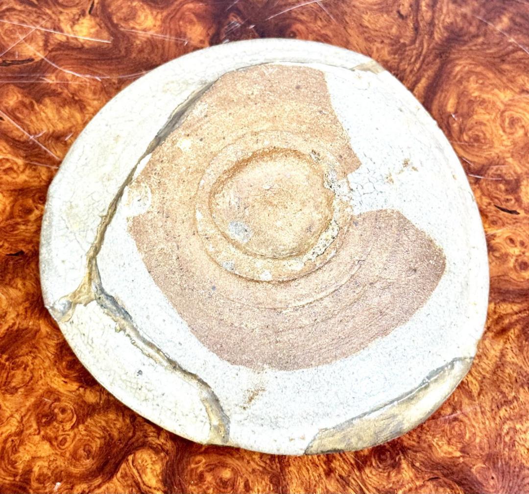 桃山時代 古唐津皿 発掘品 古茶碗 ウブ品 入手困難 骨董 時代物WWTT390