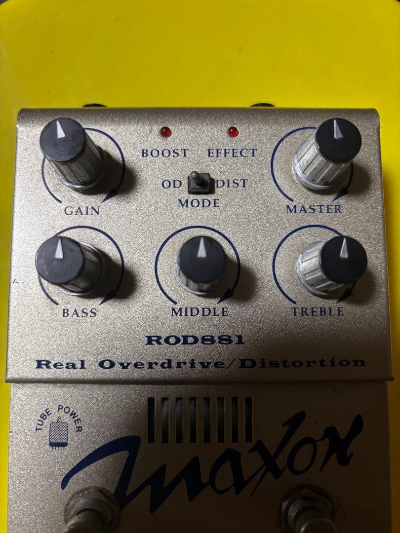 Maxon ROD881 オーバードライブ/ディストーション　9Vで動作します