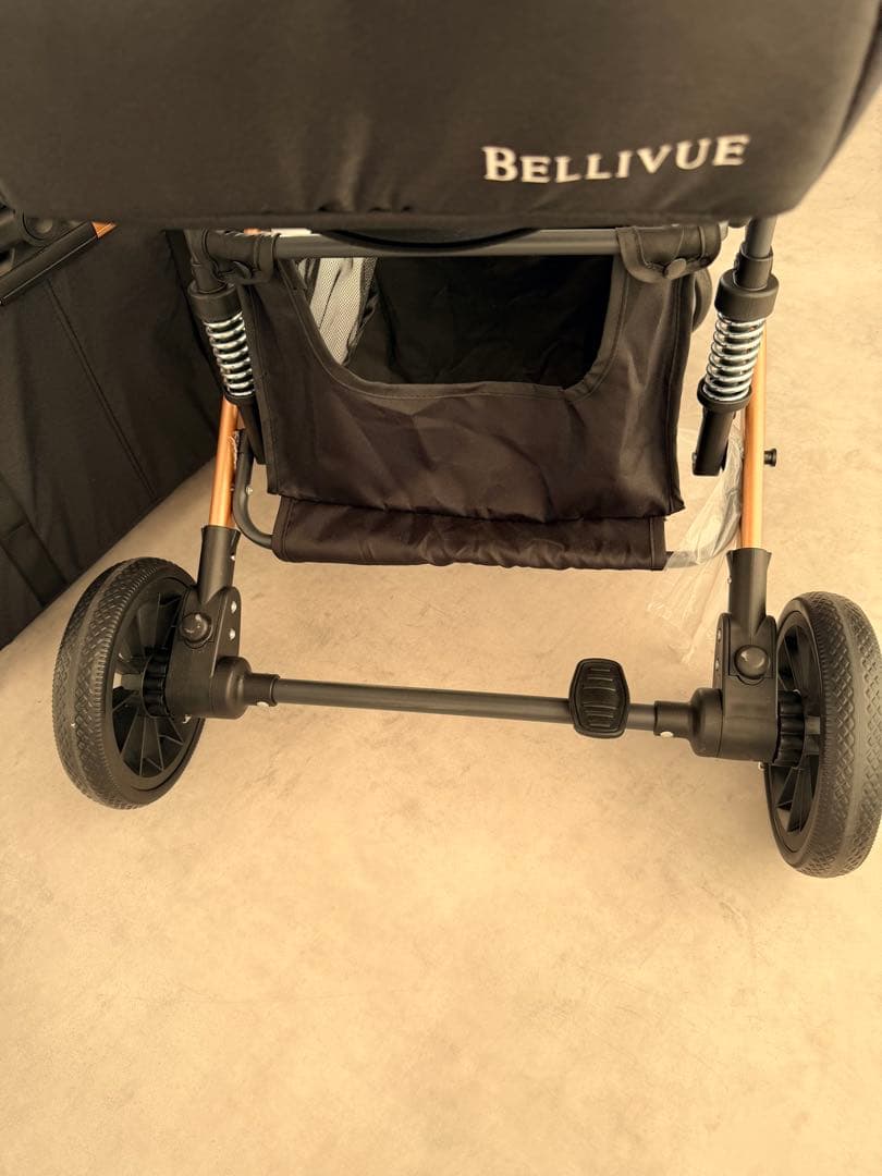 未使用 開封済み BELLIUVE ペットカート ブラック 25kgまで 分離式