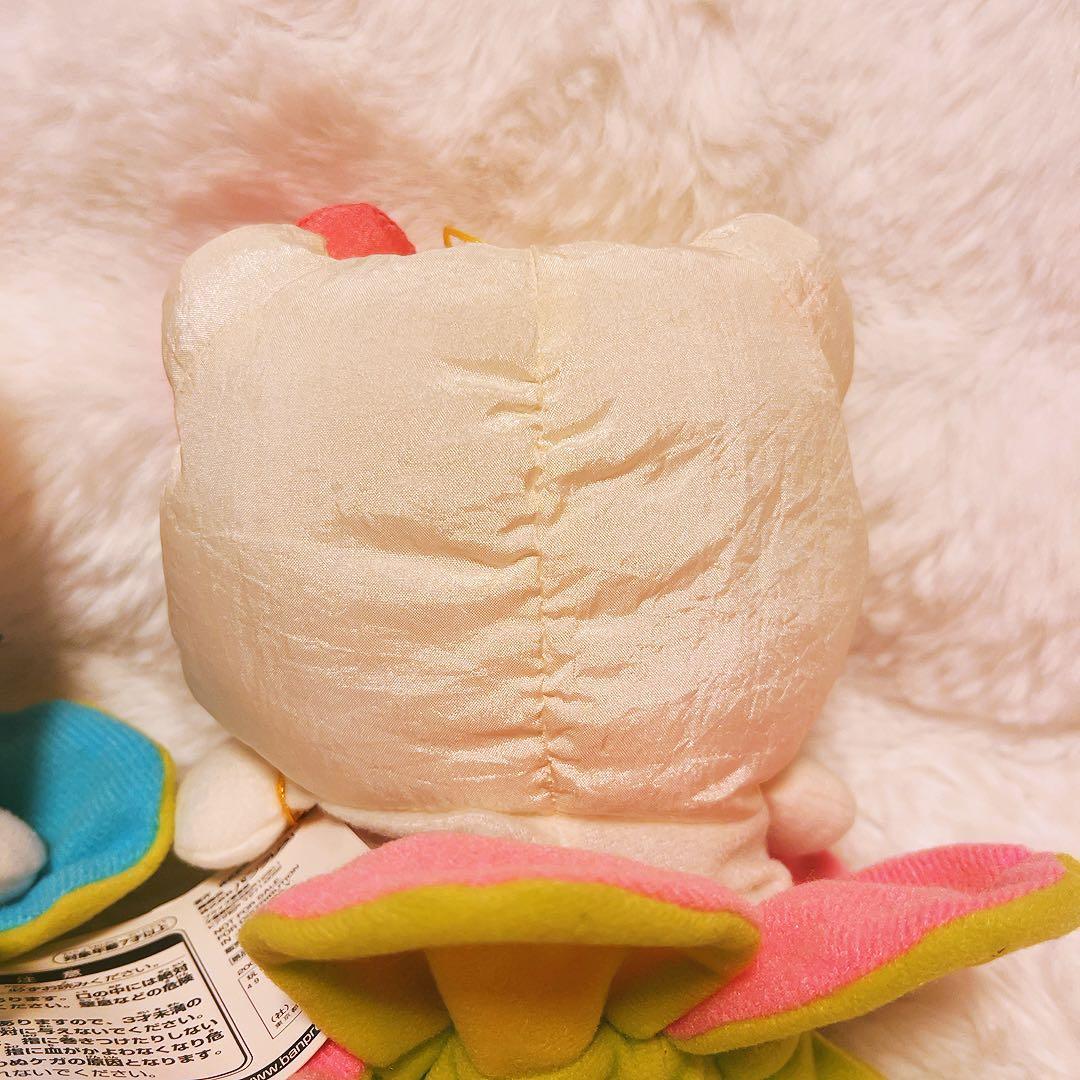 希少レア ハローキティ ぬいぐるみ 巾着 花 フラワー 平成レトロ