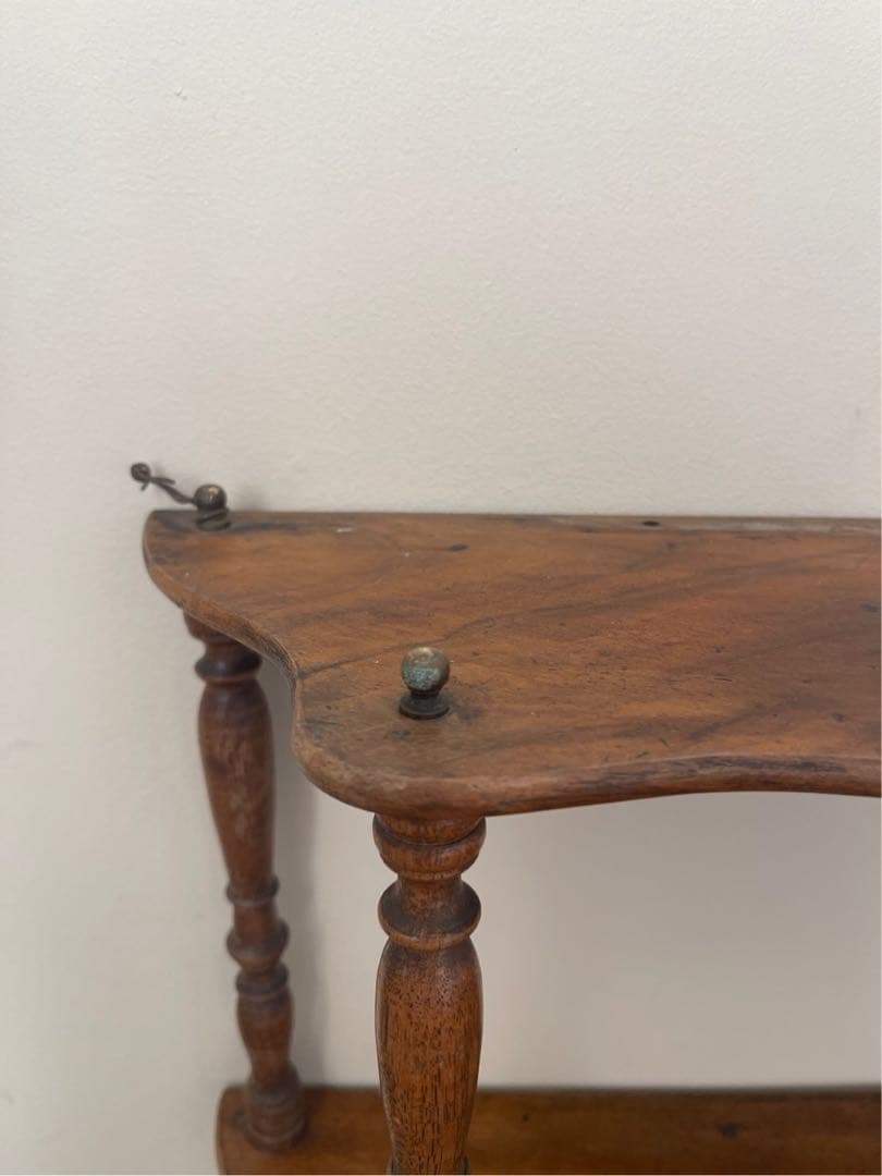 き29】30 フランス アンティーク ナポレオン シェルフ 棚 蚤の市 1920