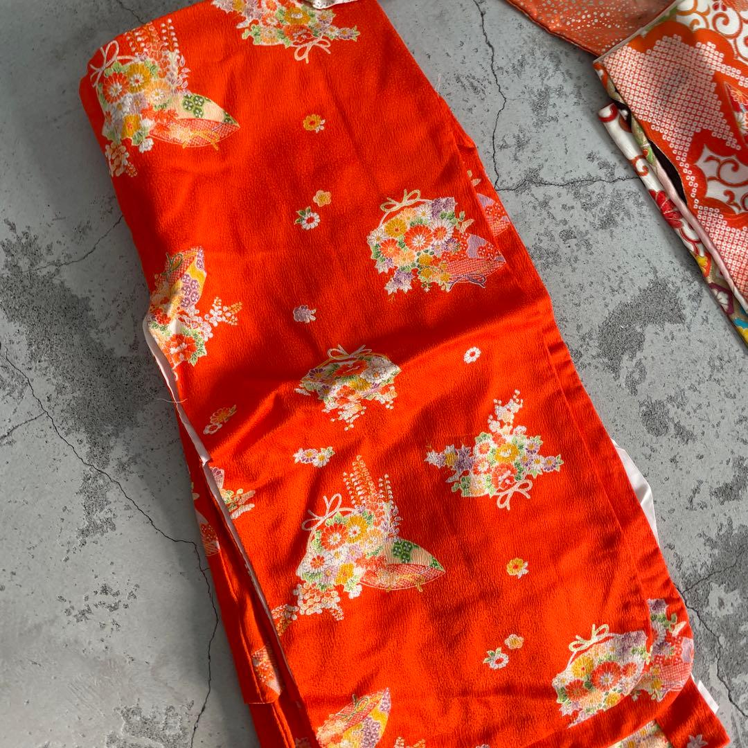 子供　七五三 アンティーク着物　リメイクセット