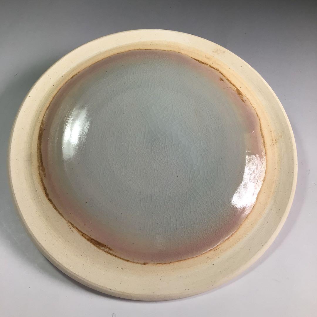 P804 水指 『平安 開山造』『礼賓手三嶋』『末広水指』 共箱 茶道具