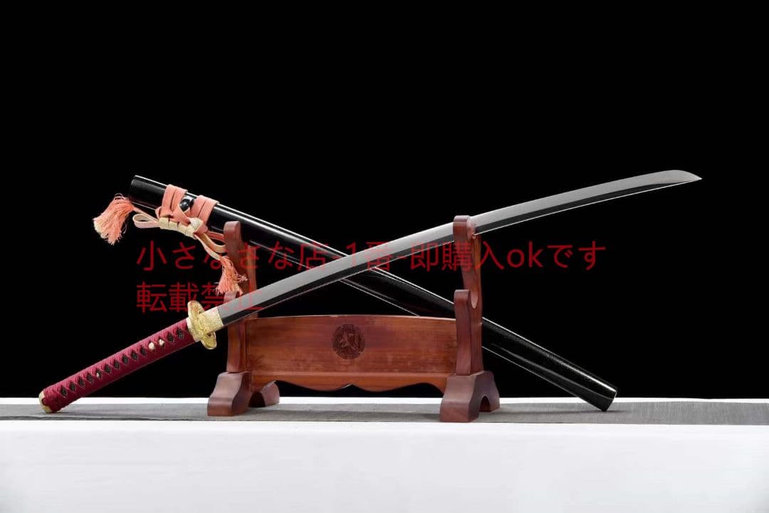 26寸銅装鋒鋼超鏡面武士刀『鏡面紅武士』 古兵器 武具 刀装具 日本刀 居合刀