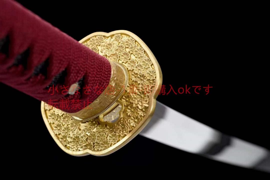 26寸銅装鋒鋼超鏡面武士刀『鏡面紅武士』 古兵器 武具 刀装具 日本刀 居合刀