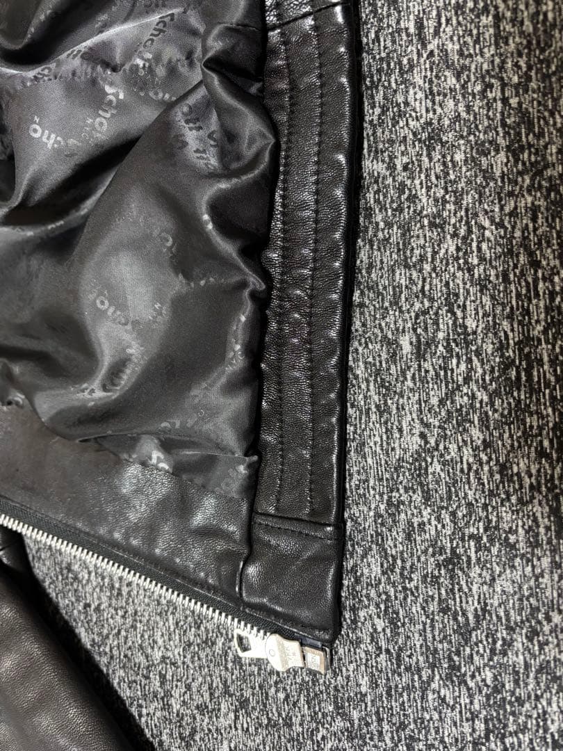 ウメ吉様専用【美品】Schott No.3111028 ゴートレザー ブラック