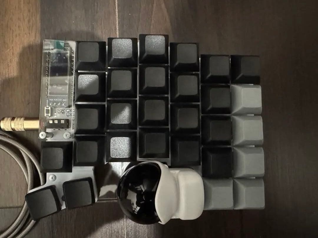 Keyball44 自作キット ホワイト / ケース付き Keyball44完成品