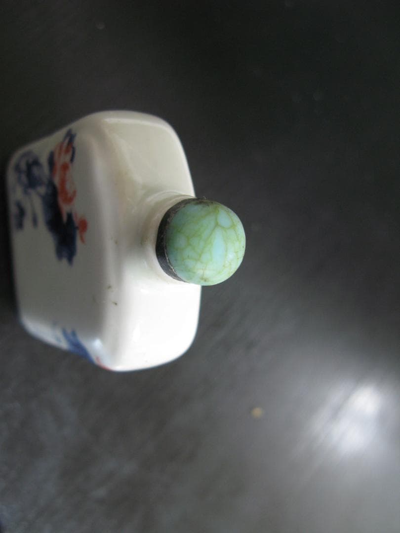 青花鼻煙壺 乾隆年制 ビエンコ アンティーク 香水 中国美術 清朝