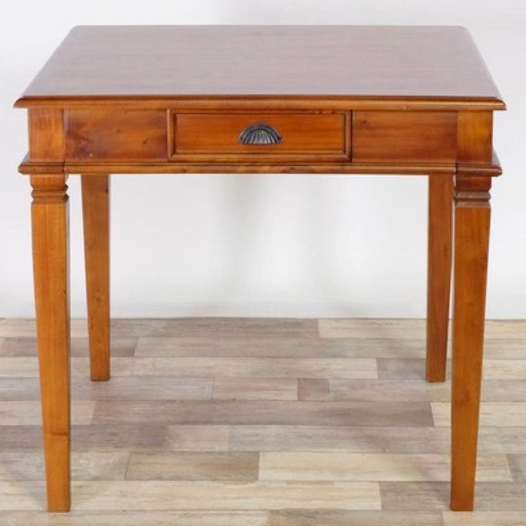 B 新品 アジアン ダイニングテーブル S カフェ カントリー 机 アンティーク