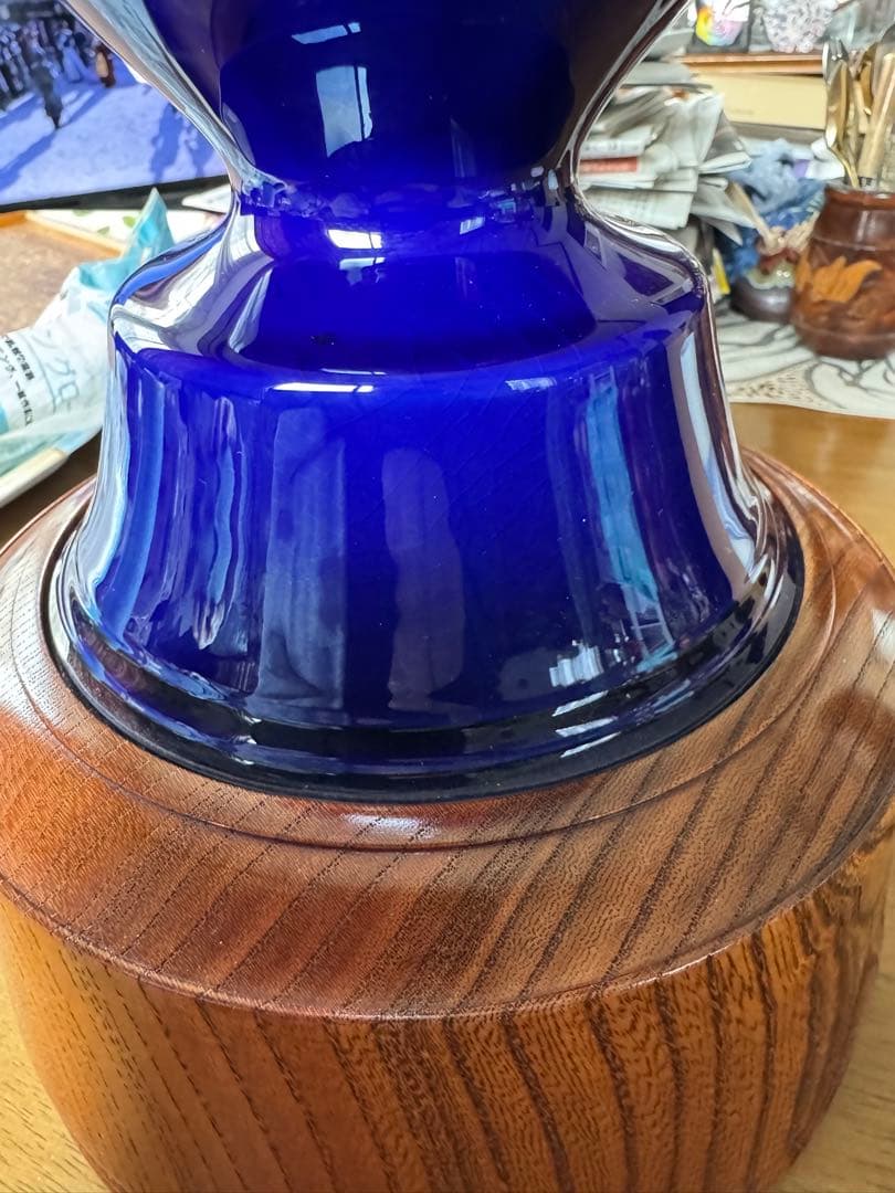 人間国宝 三代 徳田八十吉 燿彩杯 高さ36.5cm