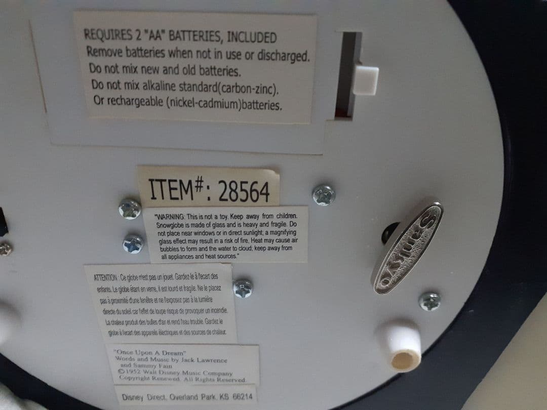 ディズニー 眠れる森の美女 クライマックスシーン スノードーム スノーグローブ