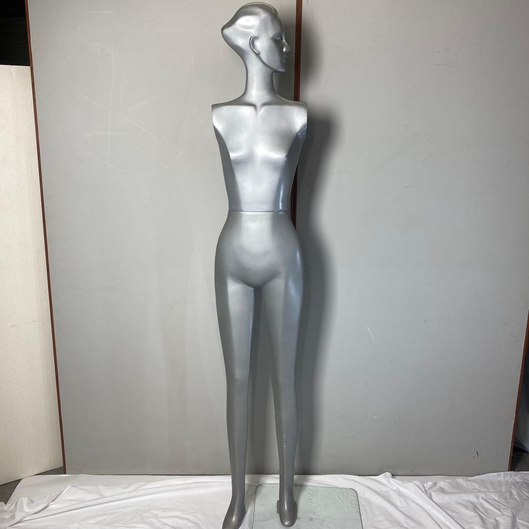 婦人用マネキン全身・シルバー色 楽天市場】【業務用】軽量ABS製 婦人全身リアルマネキン 直立ポーズ 1