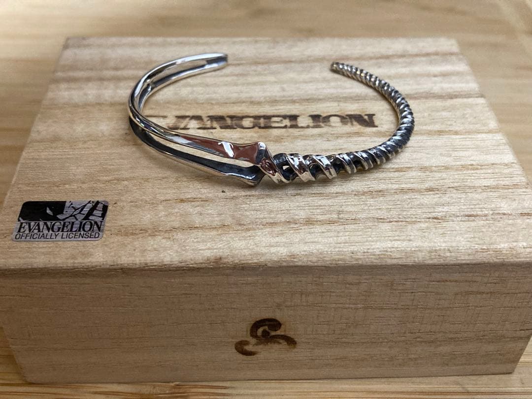 EVA×花唐草 collaboration SILVER ロンギヌスの槍 NEWバングル Lサイズ