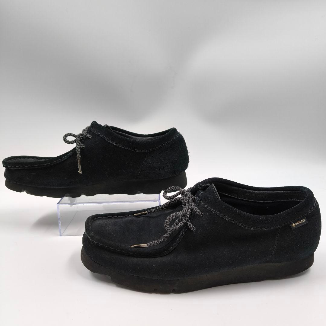 【Clarks】ワラビー スエード ゴアテックス 26 ブラック ビブラムソール