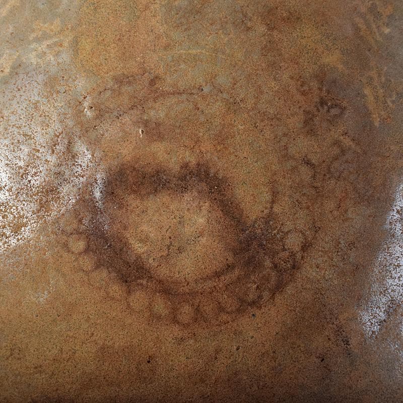 朝鮮美術　李朝　高麗青磁　象嵌花文　大茶碗　時代箱付　M　R8448